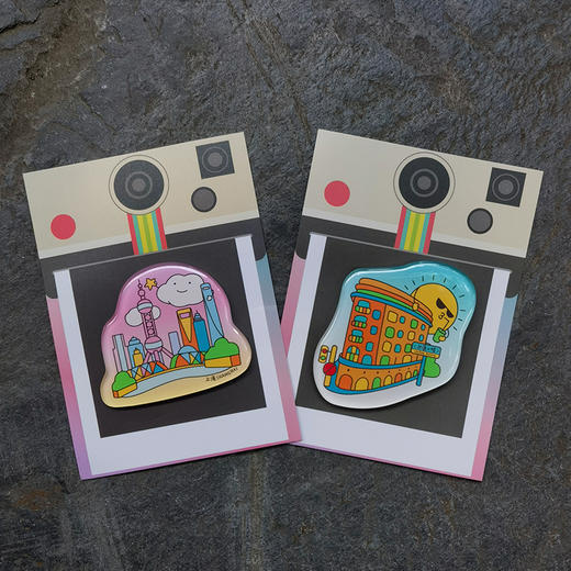 遇见上海彩色亚克力冰箱贴 商品图3