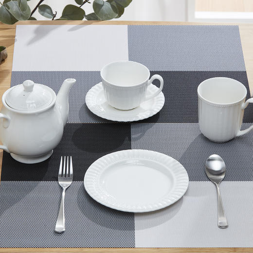 餐具浮雕布朗系列 杯碟组/浅碗/圆盘/饭碗/大碗/深盘/汤匙 商品图11