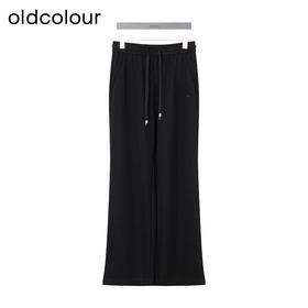 oldcolour秋季新款高腰显瘦喇叭裤修身垂坠感休闲裤女P310704A1