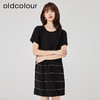 oldcolour2023夏季新款黑色时尚气质宽松显瘦连衣裙女HO26101529 商品缩略图0