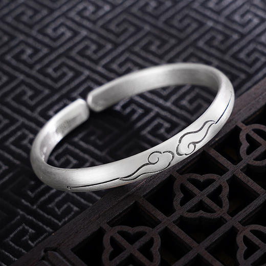 【祥云锦绣】子佩集S999银手工手镯原创设计【55081215】2407 商品图4