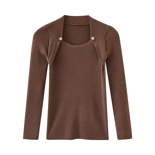 设计感针织衫女春秋套头新款纯色气质毛衣女时尚修身显瘦上衣潮女 商品图8