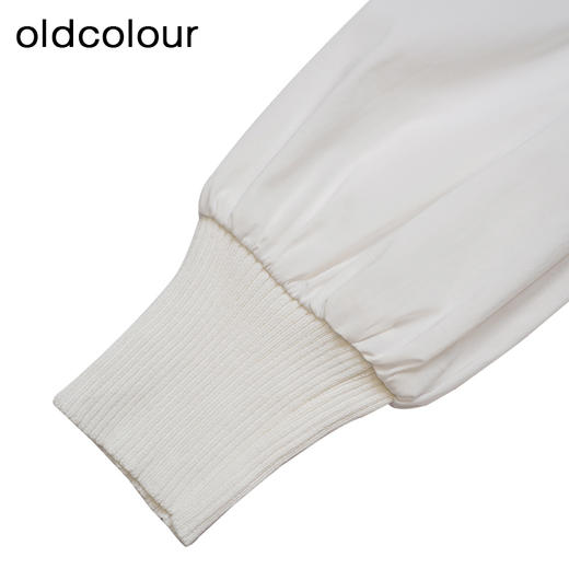 oldcolour白色套头衫春季新款百搭气质圆领长袖上衣女DP11052656 商品图4