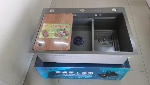 格朗  单手工盆 双筋网红 灰纳米 6845 商品图0