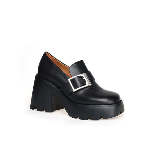 豪麟名鞋奥莱迪嘉女鞋乐福鞋牛皮革DJDWA42WS001黑色  原价1960元 商品图0