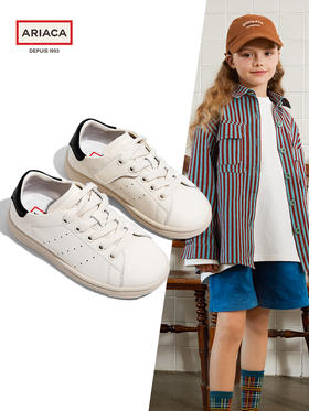 【蓬纱馆】ARIACA艾芮苏儿童低帮板鞋女童小白鞋2024秋季新款软底大童运动鞋ARA13861
