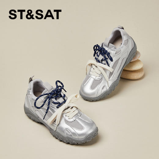 星期六休闲复古拼色双鞋带德训鞋SSC3112E42 商品图5