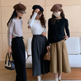 秋季上新 商场专柜品质【KEMU】糯叽叽打底衫 膨体绒软黄金面料 软糯亲肤，遮肉显瘦显气质，七色百搭，高领圆领可选