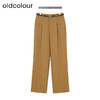 oldcolour秋季新款时尚高级高腰显瘦西装直筒阔腿裤女P320704A1 商品缩略图0