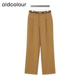 oldcolour秋季新款时尚高级高腰显瘦西装直筒阔腿裤女P320704A1