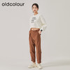 oldcolour2023春新款白色直筒高腰简约休闲短款卫衣女GO11023646 商品缩略图2