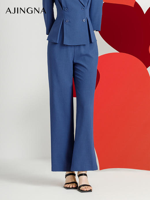 【商场同款】阿菁娜2024秋季新款经典直筒西装裤A29Q110033 商品图1