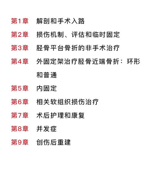 胫骨平台骨折 国际经典骨科学译著 王振海 主译 膝关节创伤研究小组 骨科学临床实用医学书籍 中国科学技术出版社9787523606667  商品图3