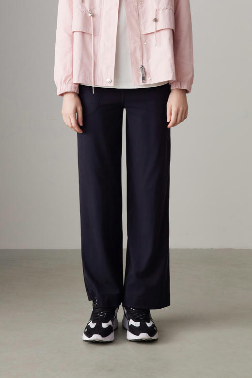 COCO ZONE 秋季新款高腰系绳百搭直筒休闲裤CC2C1434 商品图0