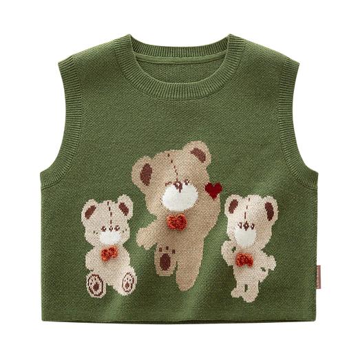 拉比-童衣类（秋）H4自然棉线马夹（PH) 商品图1