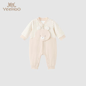 英氏婴儿哈衣睡衣男女宝宝长袖连体衣家居服春秋YZJAJ1P010A