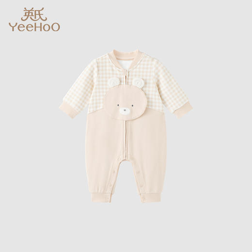 英氏婴儿哈衣睡衣男女宝宝长袖连体衣家居服春秋YZJAJ1P010A 商品图0