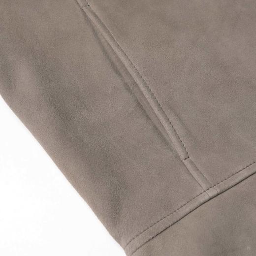 ROMI STUDIO“棕标甄选”轻量级山羊皮柔雾感连帽皮衣外套 441P8006 商品图3