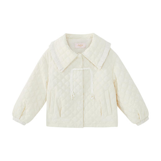 笛莎Deesha 2024冬季新款外套国风翻领绗棉外套 商品图4