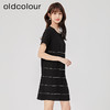 oldcolour2023夏季新款黑色时尚气质宽松显瘦连衣裙女HO26101529 商品缩略图2