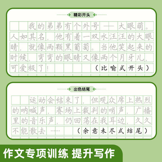 小学生卷面提分练字帖提高卷面得分小学生横线方格作文格硬笔楷书 商品图7