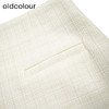 oldcolour秋季新款时尚通勤格纹小香风半身裙中长款女P330615A1 商品缩略图2