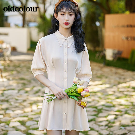 oldcolour2022夏季新品衬衫连衣裙 商品图0