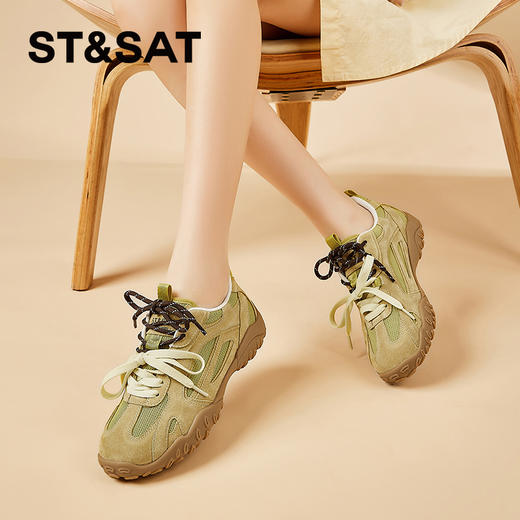 星期六休闲复古拼色双鞋带德训鞋SSC3112E42 商品图6