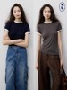 shyshystill/shy202404020/三色超弹轻薄空气感质感上衣短袖t恤 商品缩略图3