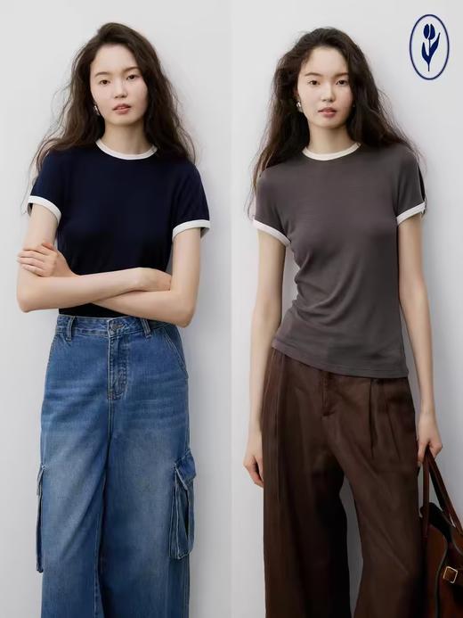 shyshystill/shy202404020/三色超弹轻薄空气感质感上衣短袖t恤 商品图3