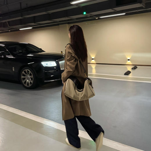 ROMI STUDIO“优雅新姿”轻量羊毛混纺透气直筒西装领风衣441W1022 商品图3