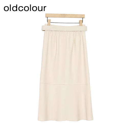 oldcolourA字半身裙春季新款高腰宽松高级通勤中长裙女P11063415 商品图1