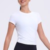 跃牌【瑜见伽人系列】2024运动罩衫后背镂空瑜伽短袖跑步衣训练服健身上衣YT3104 商品缩略图3