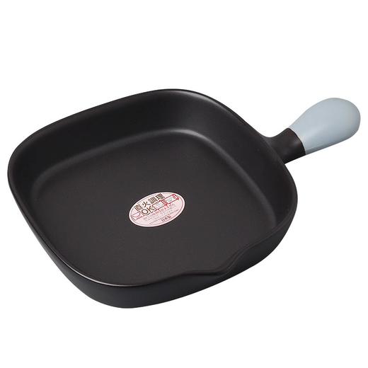 万古烧方形方形单柄陶锅土锅平底锅煎烤盘（可明火） 商品图0