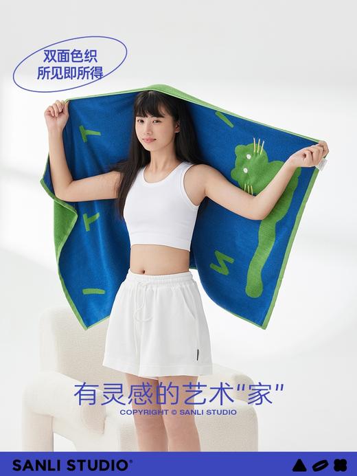 三利纯棉三件套浴巾毛巾方巾全棉吸水速干男女士情侣款裹巾 商品图4