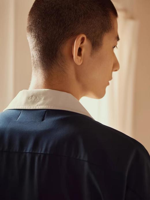 Evistub/E-3XCS06/古巴领刺绣廓形短袖衬衫 商品图2