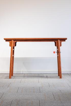 红桥红  家具严选  缅甸花梨（大果紫檀）【126一块玉刀牙 平头案】