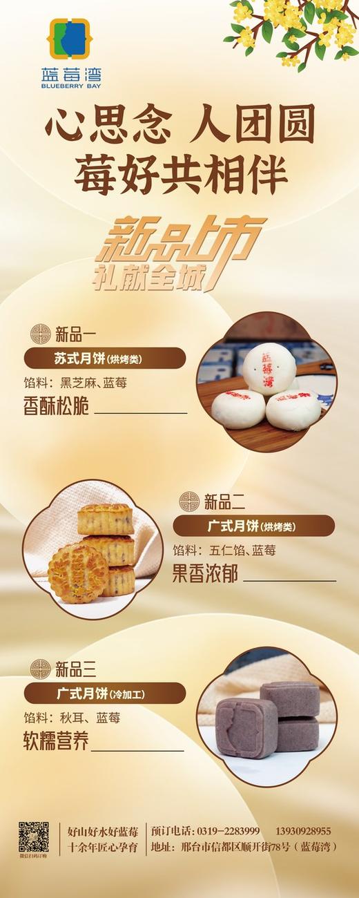 蓝莓湾有机蓝莓月饼 商品图1