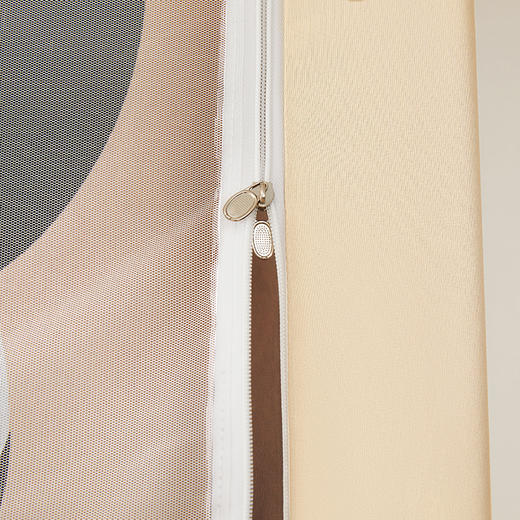 自然醒强遮光非涂层静电植绒环保透气床帘加密纱学生蚊帐一体式寝室上下铺单人加导轨HH 商品图11