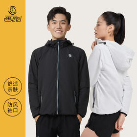 HUAPAO画跑 连帽速干透气防水运动夹克