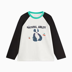 【MQD】童装女大童春新款可爱插肩袖百搭透气休闲圆领T恤