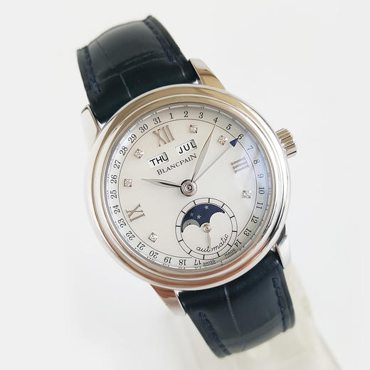 【9新】BLANCPAIN宝珀女装系列自动机械机芯33MM（女款）珍珠贝母表盘；镶嵌钻石刻度100824JJ08 商品图3