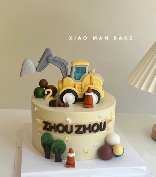 【臻品系列】---半翻糖【挖掘机】 商品图0