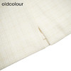 oldcolour秋季新款时尚通勤格纹小香风半身裙中长款女P330615A1 商品缩略图4