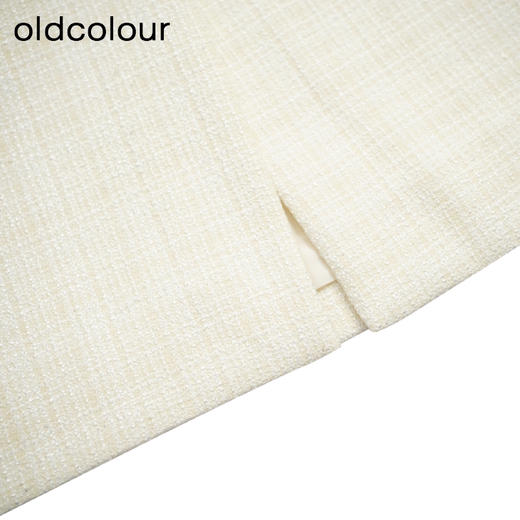 oldcolour秋季新款时尚通勤格纹小香风半身裙中长款女P330615A1 商品图4