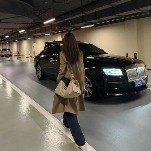 ROMI STUDIO“优雅新姿”轻量羊毛混纺透气直筒西装领风衣441W1022 商品图4