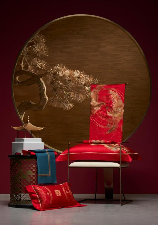 6F堂皇家纺 囍嫁系列-凤凰来仪六件套 商品图2