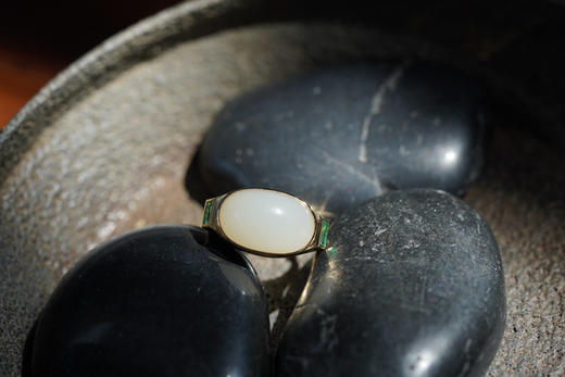 籽料和田玉｜祖母绿戒指 商品图10