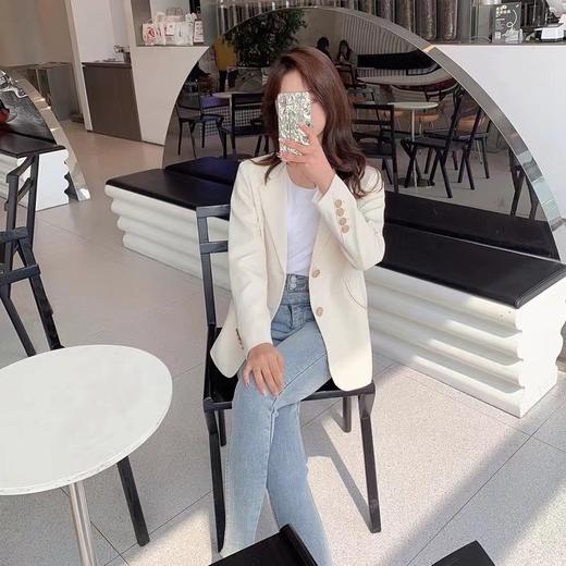 ImPresionismo气质通勤垫肩西装 | 挺阔有型 手感柔滑紧密 松弛干练 通勤百搭 商品图5