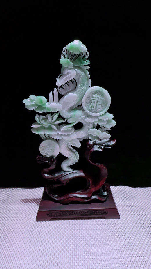 620096翡翠摆件【神龙护主】 商品图5